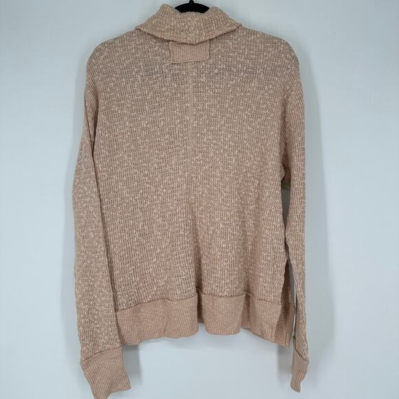We The Free Free People Tommy Turtleneck Sweater Toasted Almond Womens Small - Picture 5 of 11